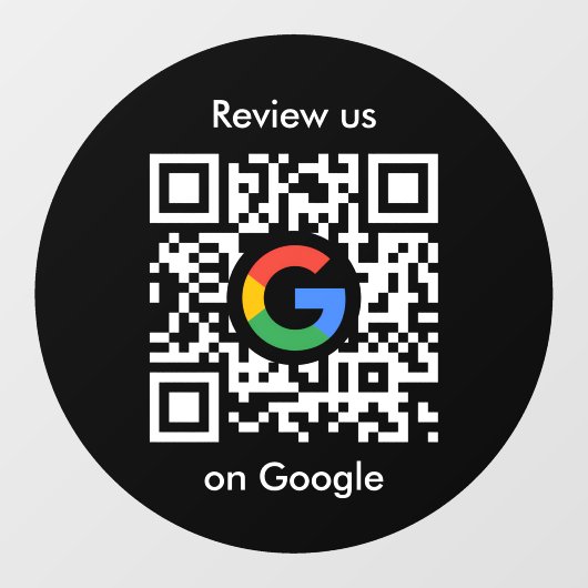 Google Reviews Raamsticker | QR Code Vinyl Decal (Vel)