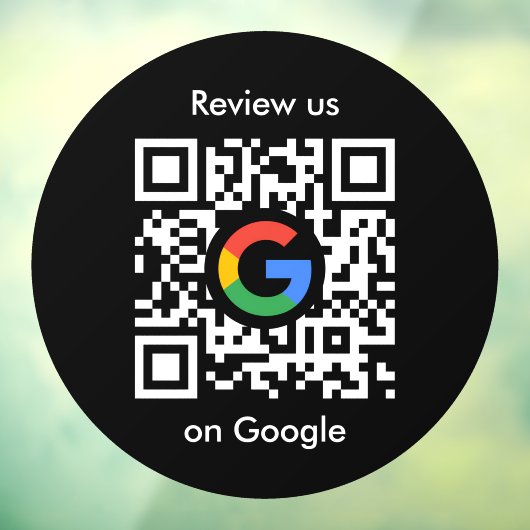 Google Reviews Raamsticker | QR Code Vinyl Decal (Vel 3)