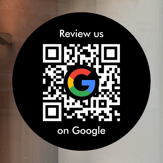 Google Reviews Raamsticker | QR Code Vinyl Decal