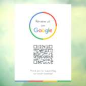 Google Reviews Ruitersticker | QR-code Vinylsticke Raamsticker (Vel 3)