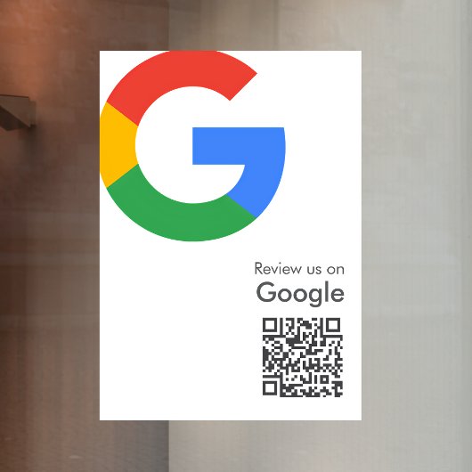 Google Reviews Ruitsticker | QR Code Vinyl Decal