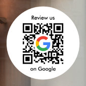 Google Reviews Ruitsticker | QR Code Vinyl Decal