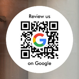 Google Reviews Ruitsticker | QR Code Vinyl Decal