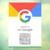 Google Reviews Ruitsticker | QR Code Vinyl Decal (Vel 3)