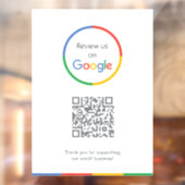 Google Reviews Ruitsticker | QR Code Vinyl Sticker (Vel 2)