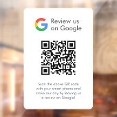 Google Reviews Ruitsticker | QR-code Vinylsticker Raamsticker (Vel 2)