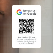Google Reviews Ruitsticker | QR-code Vinylsticker Raamsticker