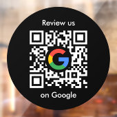 Google Reviews Ruitstickers | QR Code Vinyl Sticke Raamsticker (Vel 2)