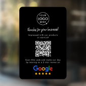 Google Reviews Ruitstickers | QR Code Vinyl Sticke Raamsticker