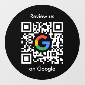Google Reviews Ruitstickers | QR Code Vinylsticker Raamsticker (Vel)