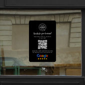 Google Reviews Ruitstickers | QR Code Vinylsticker Raamsticker
