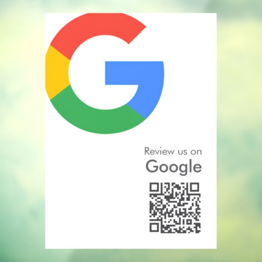Google Reviews Ruitstickers | QR Code Vinylsticker Raamsticker (Vel 3)
