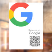 Google Reviews Ruitstickers | QR Code Vinylsticker Raamsticker (Vel 2)