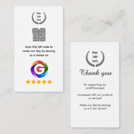 Google Reviews Tafelbord | QR-code Voetstuk Informatiekaartje