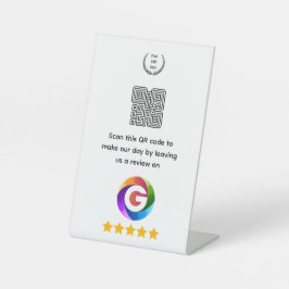 Google Reviews Tafelbord | QR-code Voetstuk Reclamebord Met Voetstuk