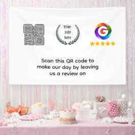 Google Reviews Tafelbordje | QR-code deur borden Spandoek