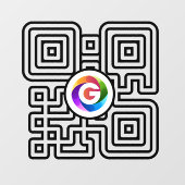 Google Reviews-vensterfolie | QR-code vinyl Raamsticker (Vel)