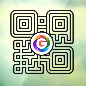 Google Reviews-vensterfolie | QR-code vinyl Raamsticker (Vel 3)