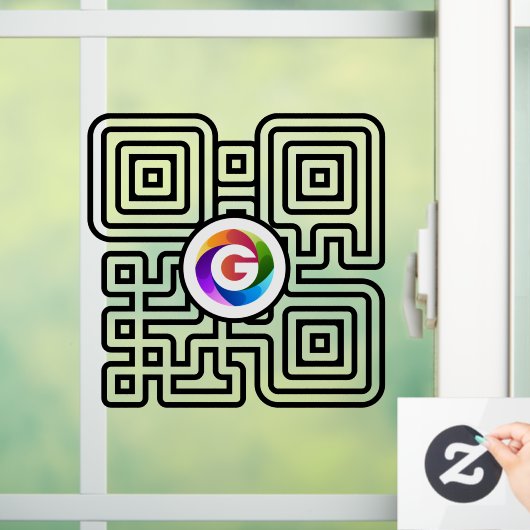 Google Reviews-vensterfolie | QR-code vinyl Raamsticker (Huis)