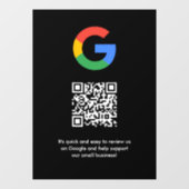 Google Reviews Venstersticker | QR-code Vinylstick Raamsticker (Vel)