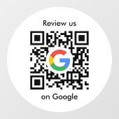 Google Reviews Venstersticker | QR-code Vinylstick Raamsticker (Vel)
