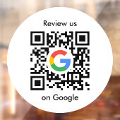 Google Reviews Venstersticker | QR-code Vinylstick Raamsticker (Vel 2)