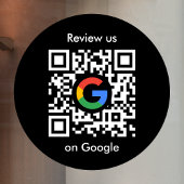 Google Reviews Venstersticker | QR-code Vinylstick Raamsticker