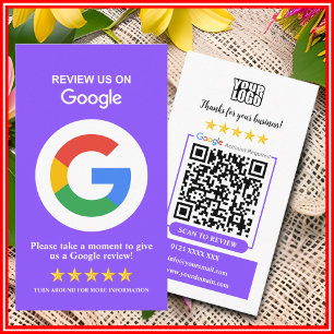 Google Reviews Zakelijke beoordeling Ons paarse Visitekaartje