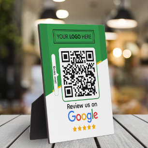 Google Reviews   Zakelijke beoordelingslink QR-cod Fotoplaat