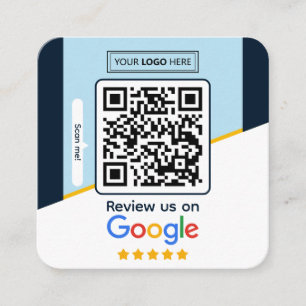 Google Reviews Zakelijke beoordelingslink QR-cod Vierkante Visitekaartje