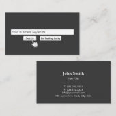 Google Search Bar-trefwoorden Professional Visitekaartje (Voorkant / Achterkant)