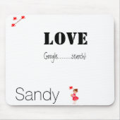 Google Search Love Hearts Muismat! Muismat (Voorkant)