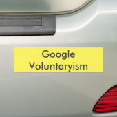 Google Voluntaryism Bumpersticker (Op auto)