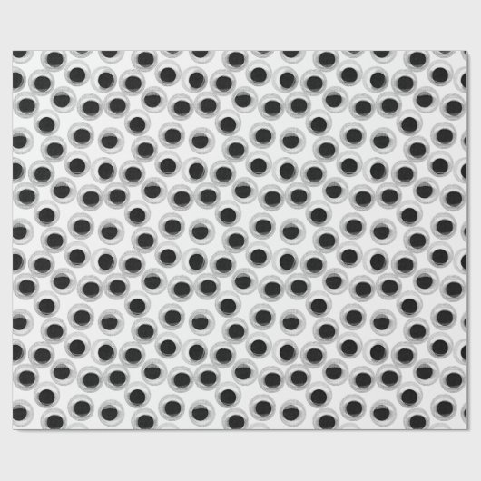 Googly eye-patroon - transparant cadeaupapier (Vlak)