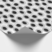 Googly eye-patroon - transparant cadeaupapier (Hoek)