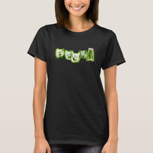 Googly Eye Pepers Veganistische Vegetarische Tuine T-shirt