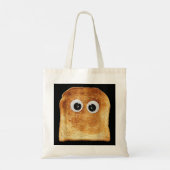 Googly Eye Toast Bread Eater Vegetarian Costume Fu Tote Bag (Achterkant)