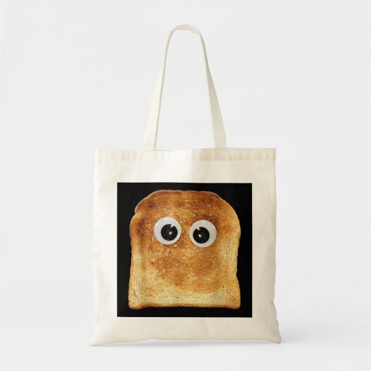Googly Eye Toast Bread Eater Vegetarian Costume Fu Tote Bag (Voorkant)