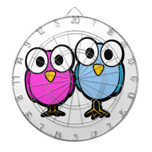 GOOGLY EYED BIRD FRIENDS DARTBORD