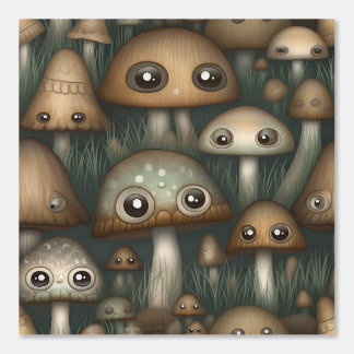 Googly Eyed Garden Botanical Behang