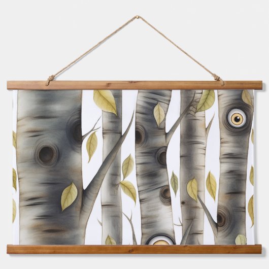 Googly Eyed Garden Botanical Hangend Wandkleed (Voorkant)