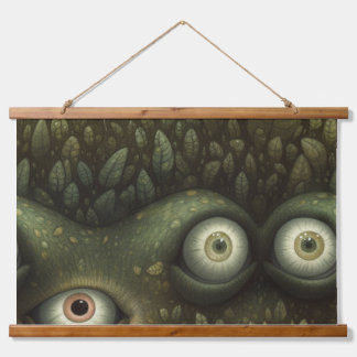Googly Eyed Garden Botanical Hangend Wandkleed