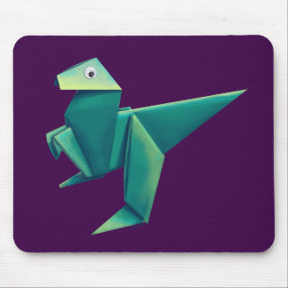 Googly-Eyed Origami Raptor Muismat