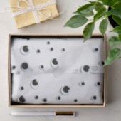 Googly Eyes Black en White Funny Cute Tissuepapier (Geschenk)