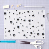 Googly Eyes Black en White Funny Cute Tissuepapier (Craft)