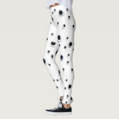 Googly Eyes Black en White Funny Cute Unique Leggings (Links)