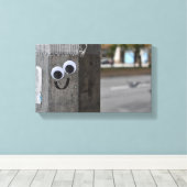 Googly Eyes Eyeball New York City Photography NYC Canvas Afdruk (Insitu (Houten vloer))