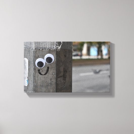 Googly Eyes Eyeball New York City Photography NYC Canvas Afdruk (Voorkant)