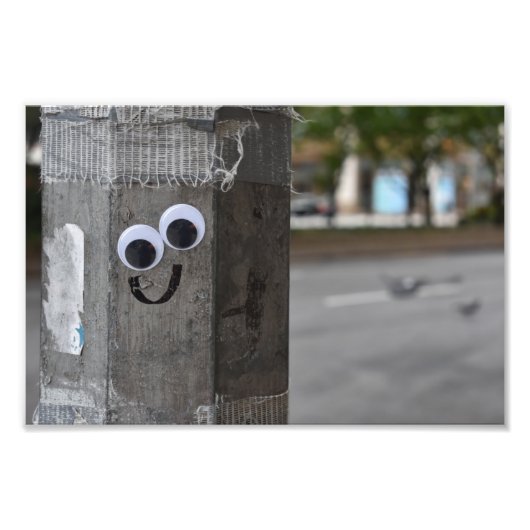 Googly Eyes Eyeball New York City Photography NYC Foto Afdruk (Voorkant)