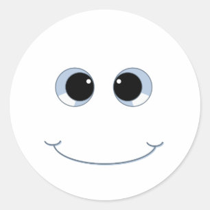 Googly Eyes Face Ronde Sticker